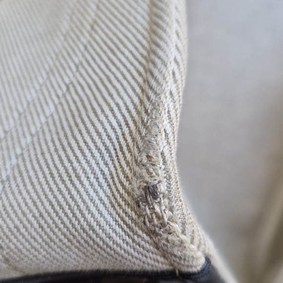 Celine Beige Tote with Multicolor Stripes - Picture 6 of 12